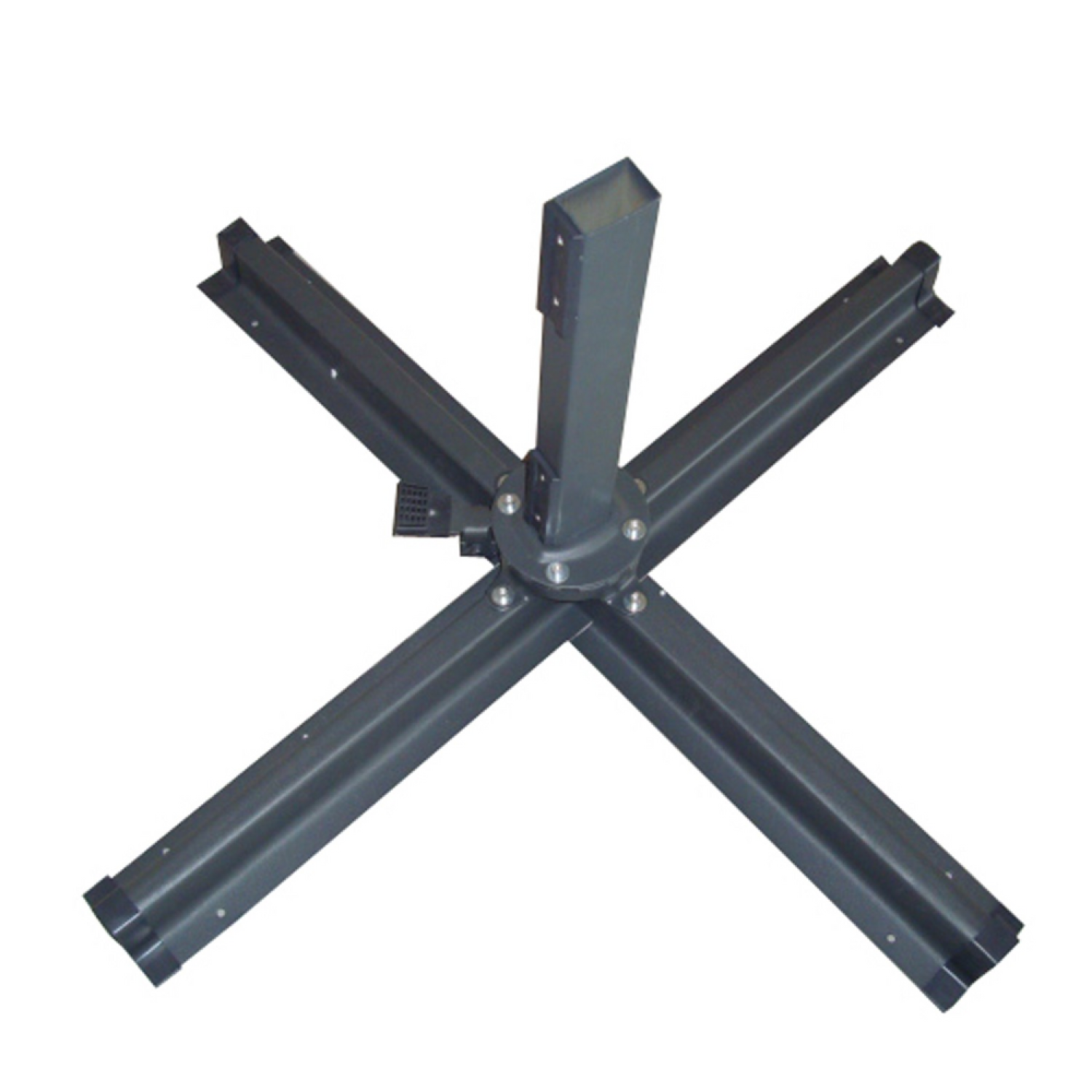 Parasol déporté 3x4m Gris CESARE - 8