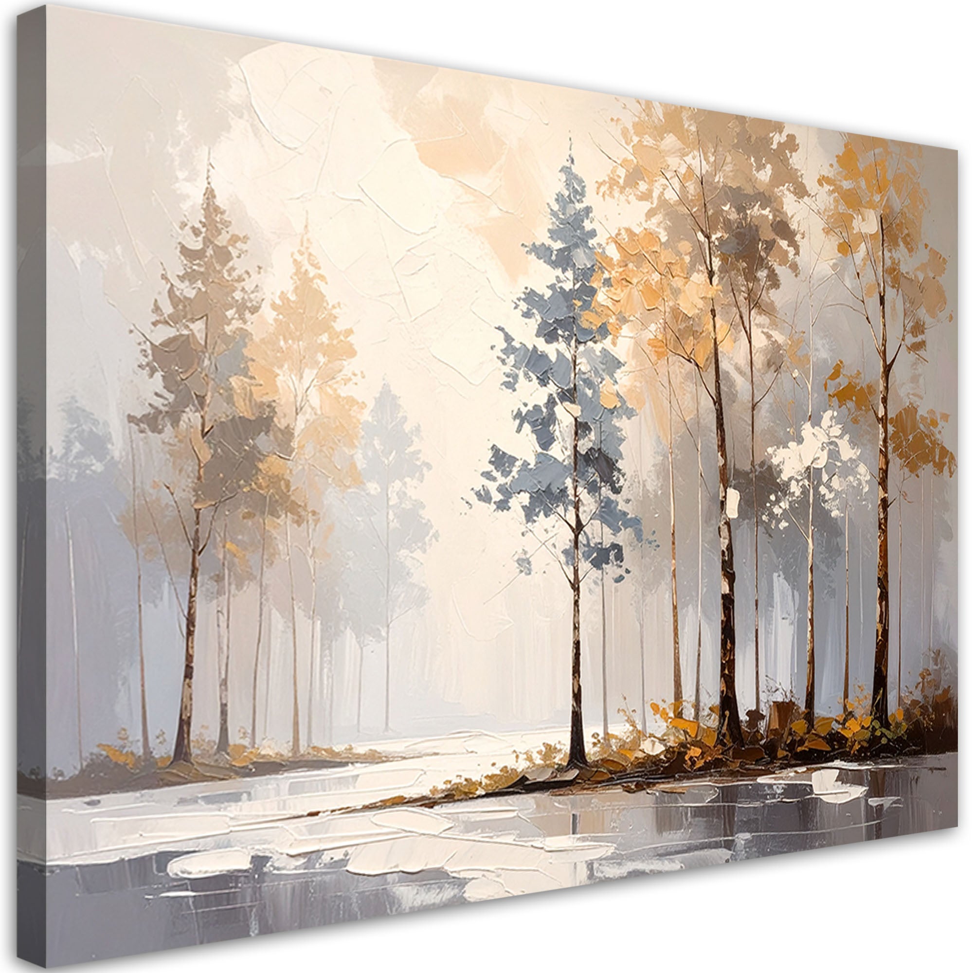 Obraz nowoczesny do salonu sypialni, Las Drzewa Krajobraz 60x40