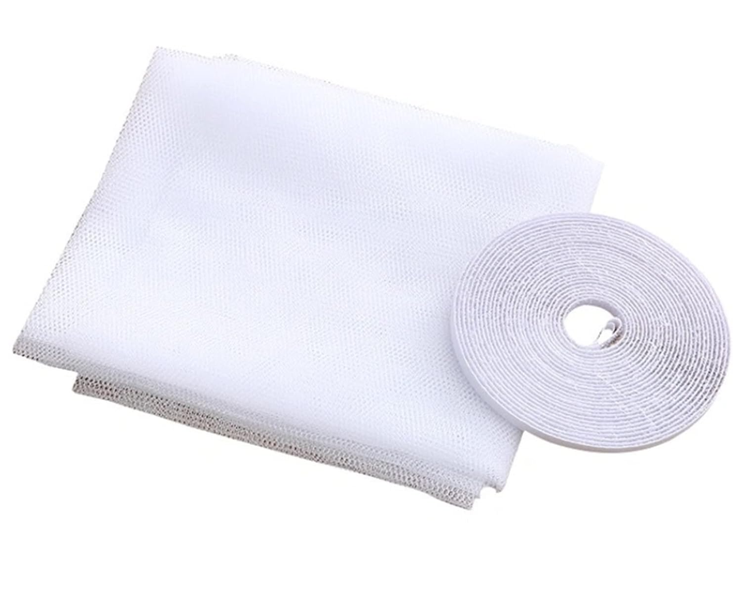 Moskitiera na okno DIY, regulowana i trwała, do drzwi i okien, biała, 130 x 150 cm