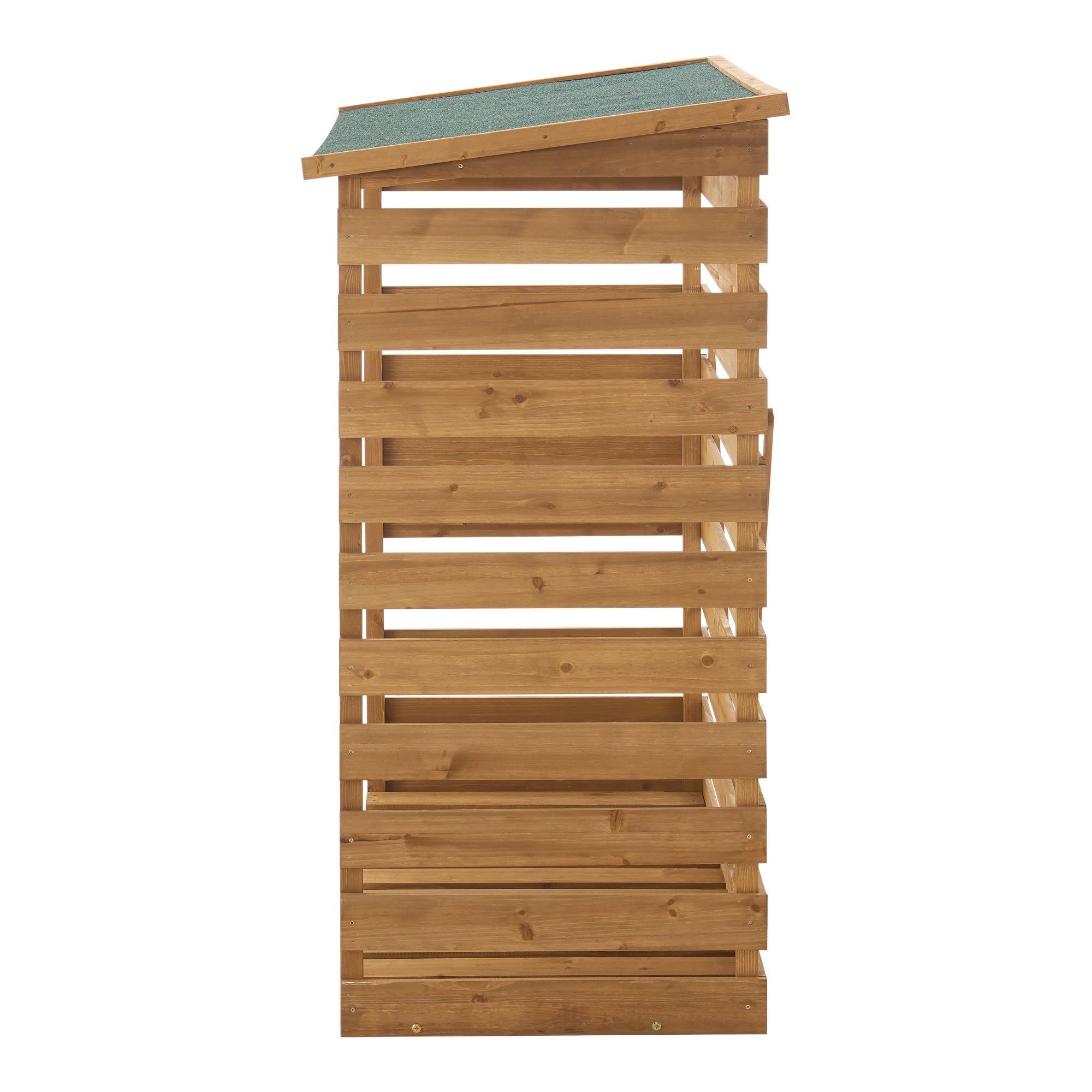 Abri-bûches couvert sapin 123 x 116 x 64 cm [en.casa] - 6