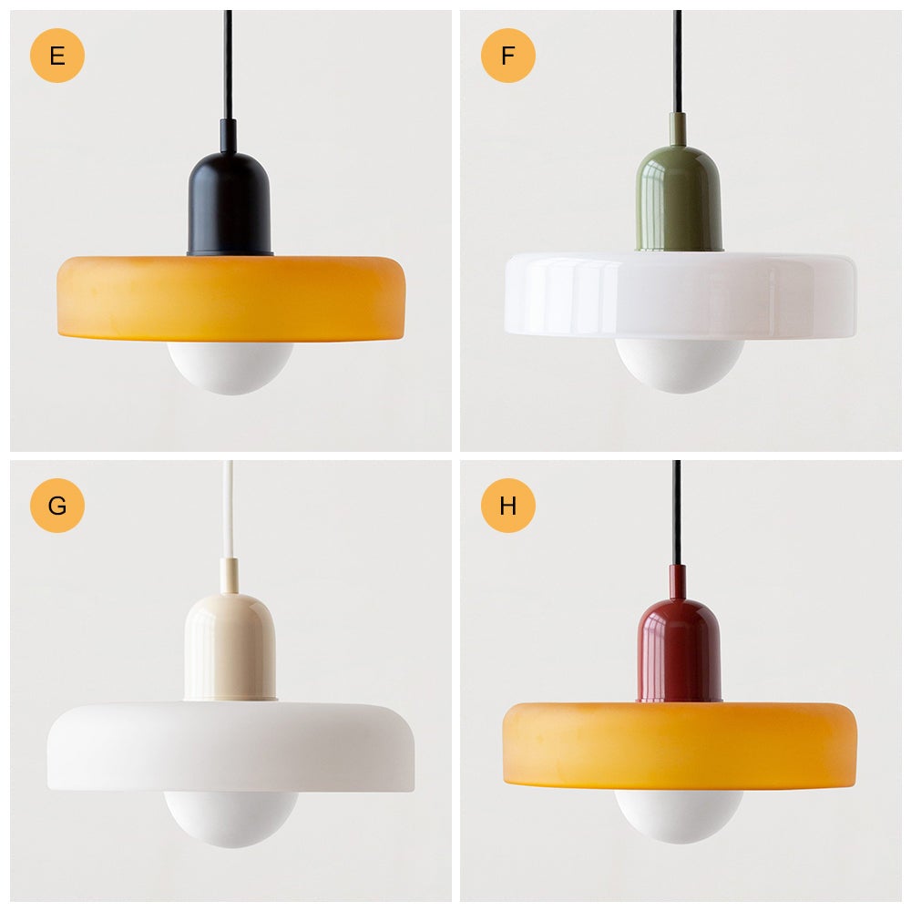 Lampe suspendue en verre au-dessus de la table, de l'îlot de cuisine, de la chambre à coucher, du couloir et du restaurant style C - 3