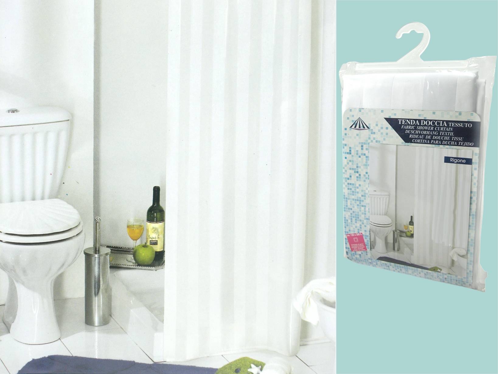 Tenda Doccia 3D Delfini - 240x200 Cm | Impermeabile, Antimuffa | Per Vasca E Box Doccia - Foto 9