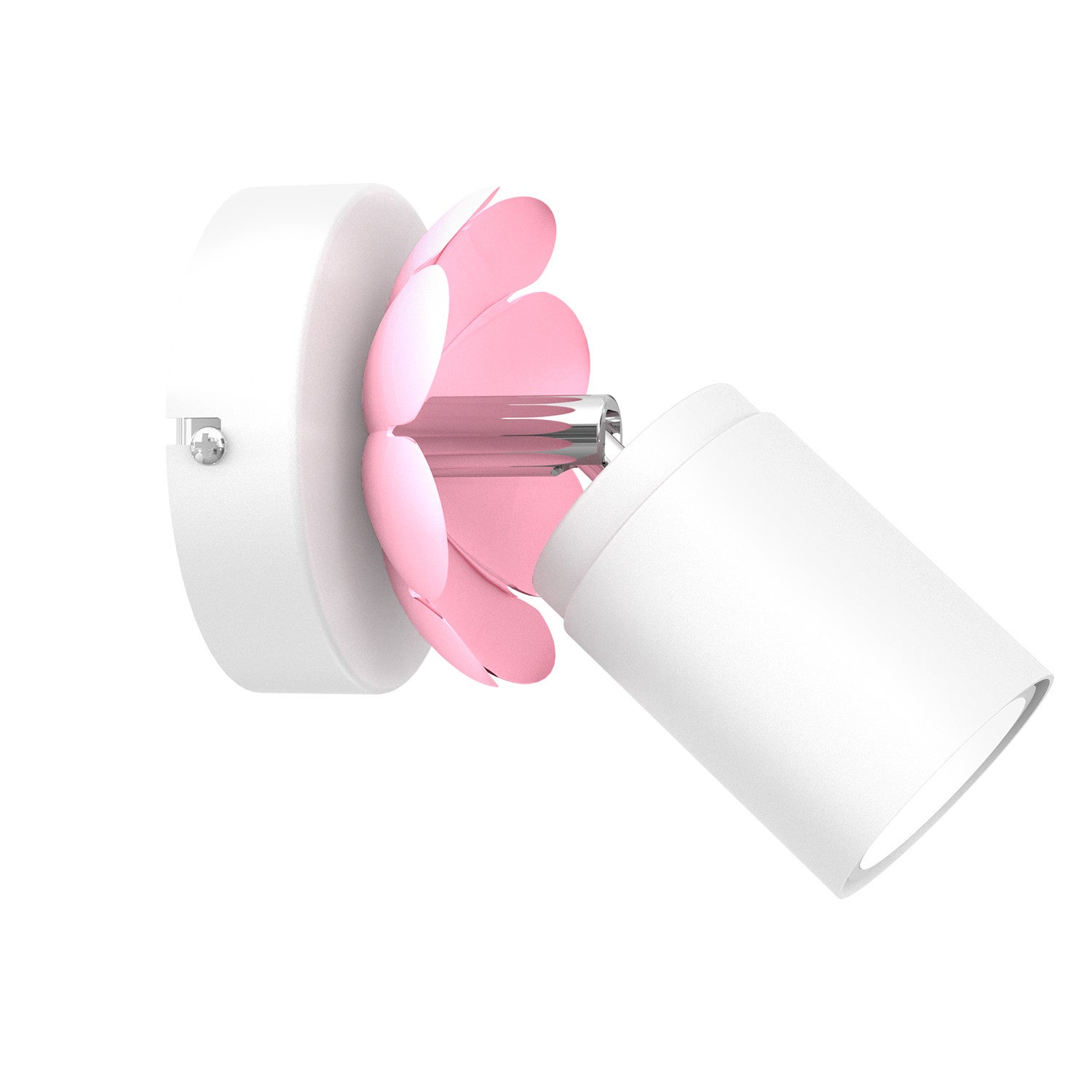 Lampa sufitowa wisząca Flower biały mat-różowa 1xGU10x8W wym: 17 x 8 x 8 cm metal Luminex