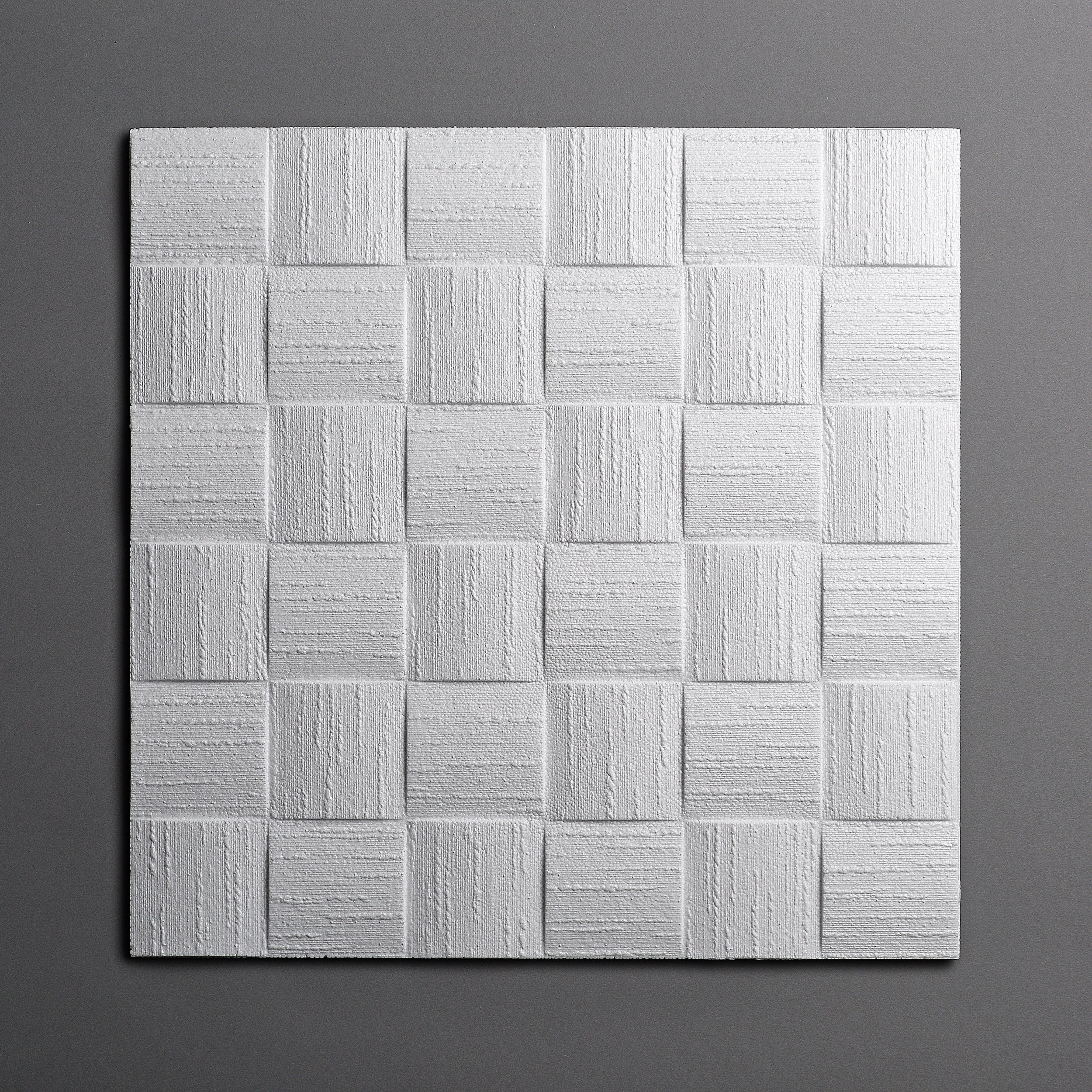 DECOSA Dalle de plafond DUBLIN polystyrène blanc effet tressage — free download