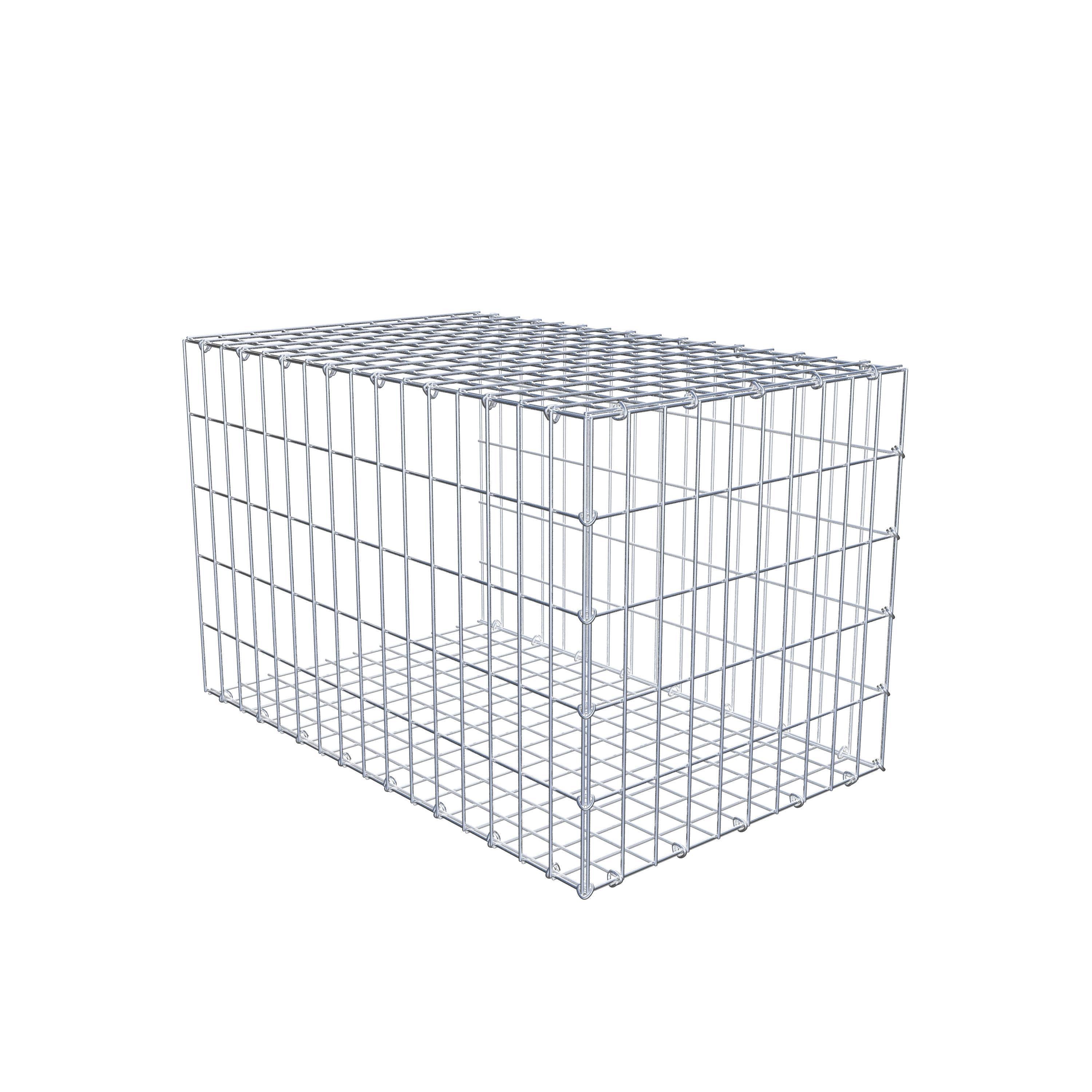Gavión para alargar en acero galvanizado 80x50x50cm (LxAxP), malla 5 x 10cm, Anillo en C, sin rejilla frontal - 7