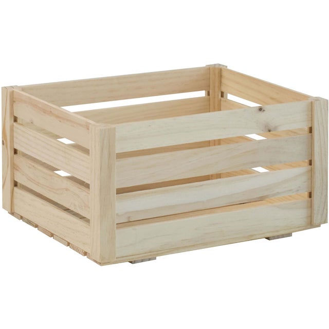 Caisse de rangement en pin massif Home box Moyenne Astigarraga