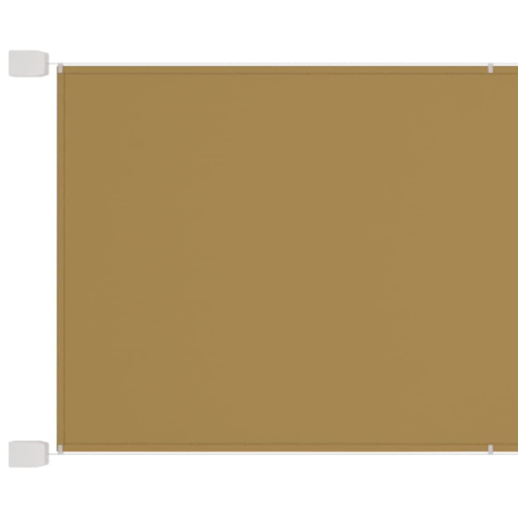 Toldo vertical beige 100x1000 cm tela oxford vidaxl