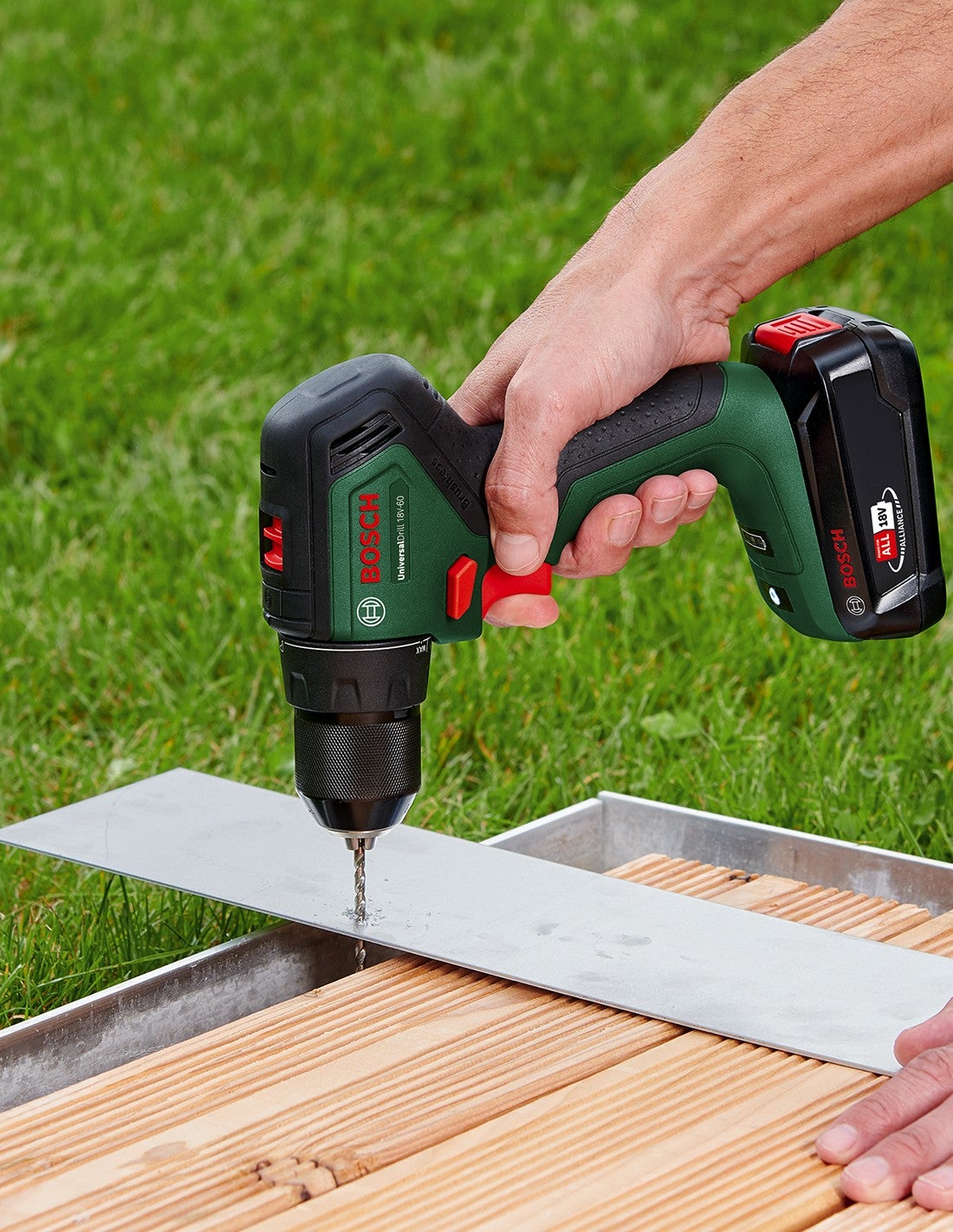 Trapano avvitatore a batteria Bosch universaldrill 18v-60 verde/nero, senza batteria n� caricabatterie, potenza per tutta l'alleanza - 5