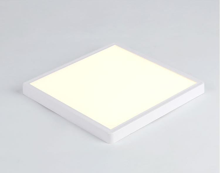 1 kwadratowy plafon LED do wbudowania, idealny do korytarza, sypialni lub salonu, światło ciepłobiałe (30 x 30 x 2,5 cm).