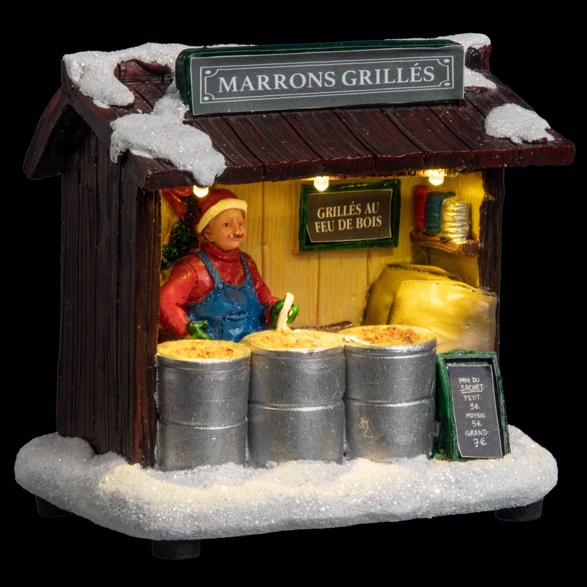 Village De Noël Marché De Noël 3 LED à Piles Feeric Lights & Christmas | Leroy Merlin