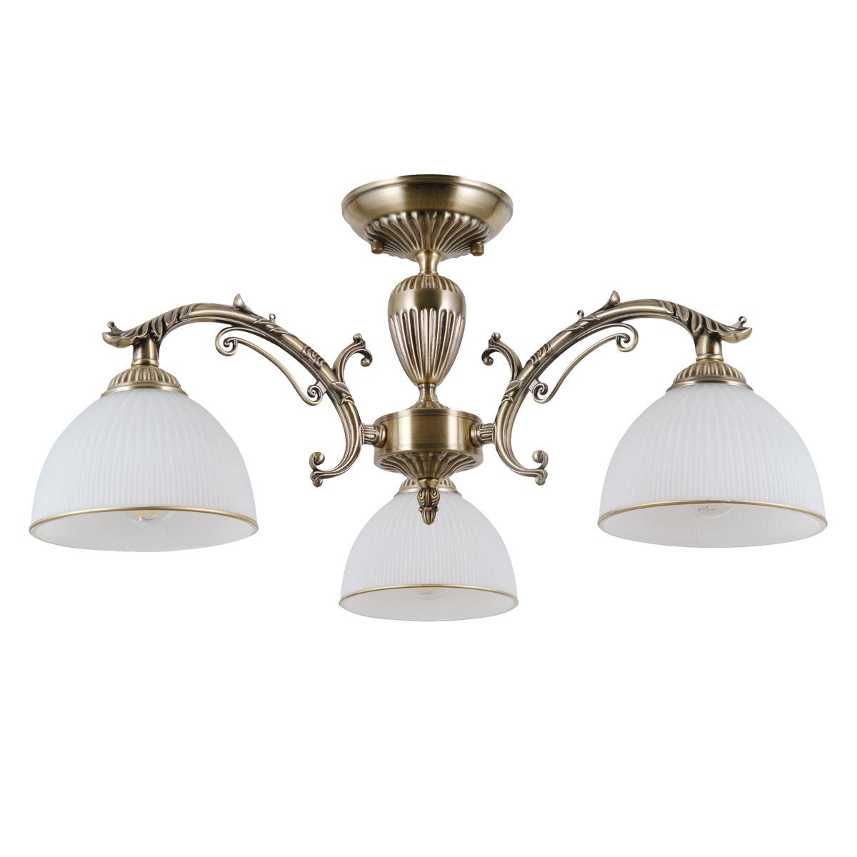 Italux Feneza Elegante lampada da soffitto semi-incasso a 3 luci multi braccio, E27 - 6