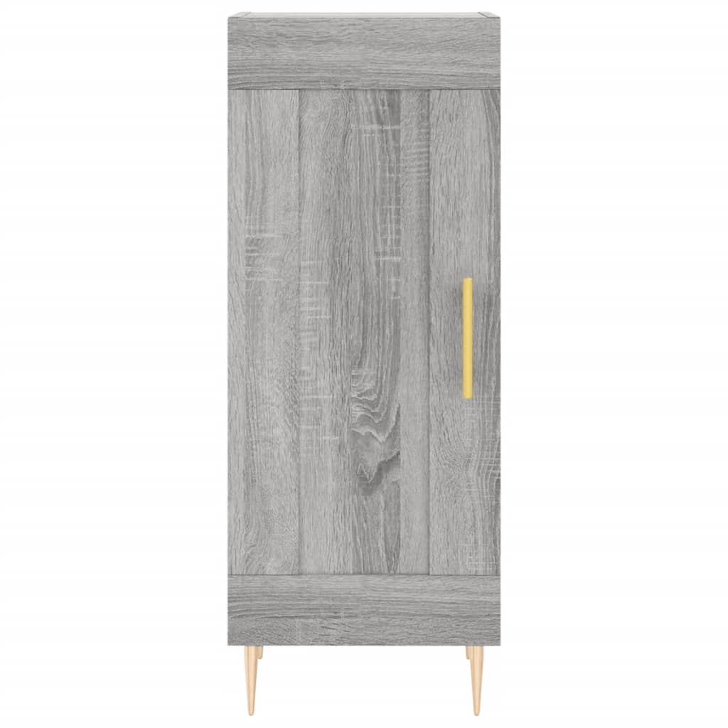 Credenza alta Sonoma grigia 34,5x34x180 cm MDF - 8