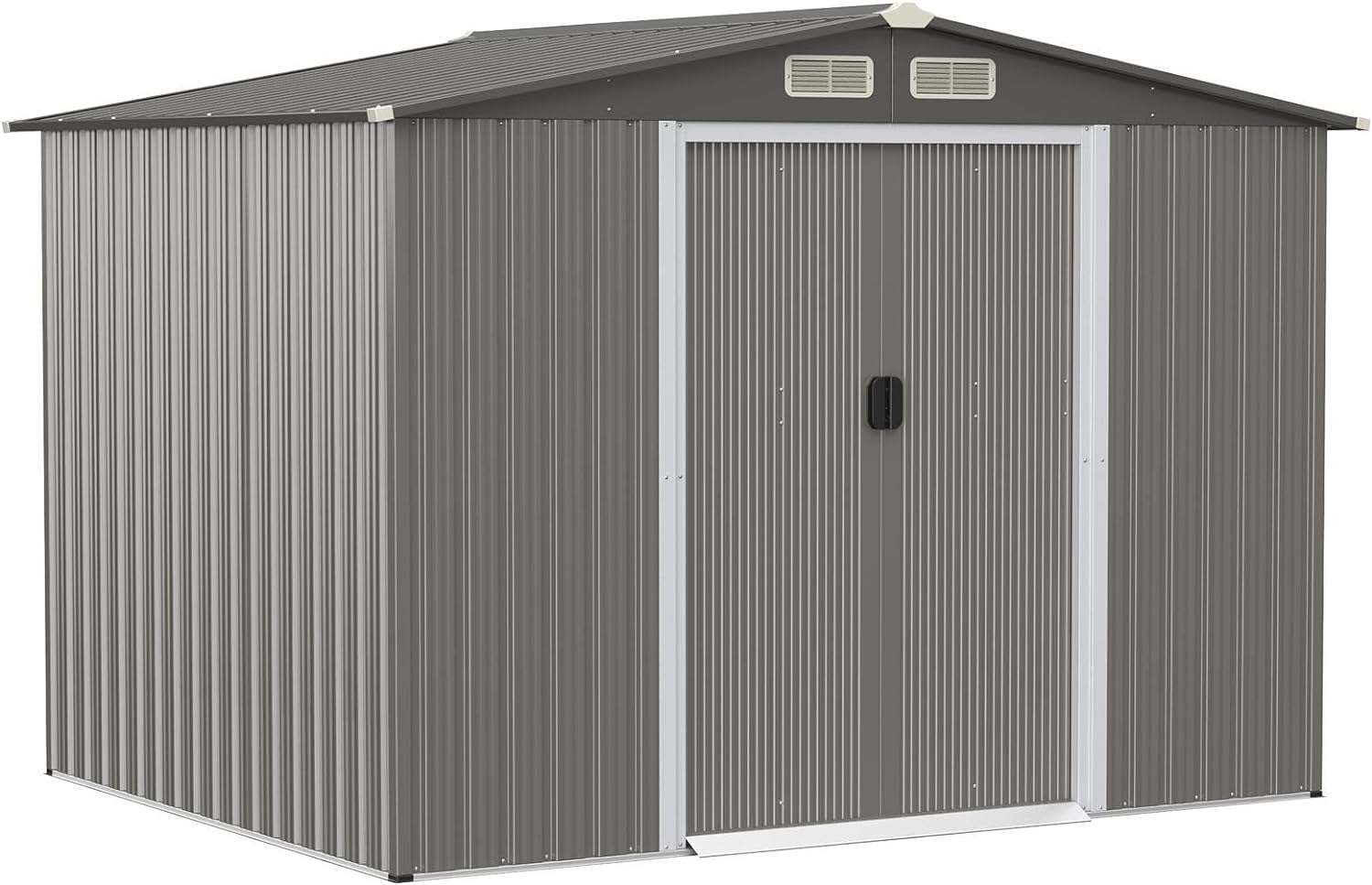 4,7 m² Schowek na Narzędzia Ogrodowe, Pomieszczenie na Narzędzia Ogrodowe z Podwójnymi Drzwiami, Schowek Ogrodowy 260 x 207 x 181 cm