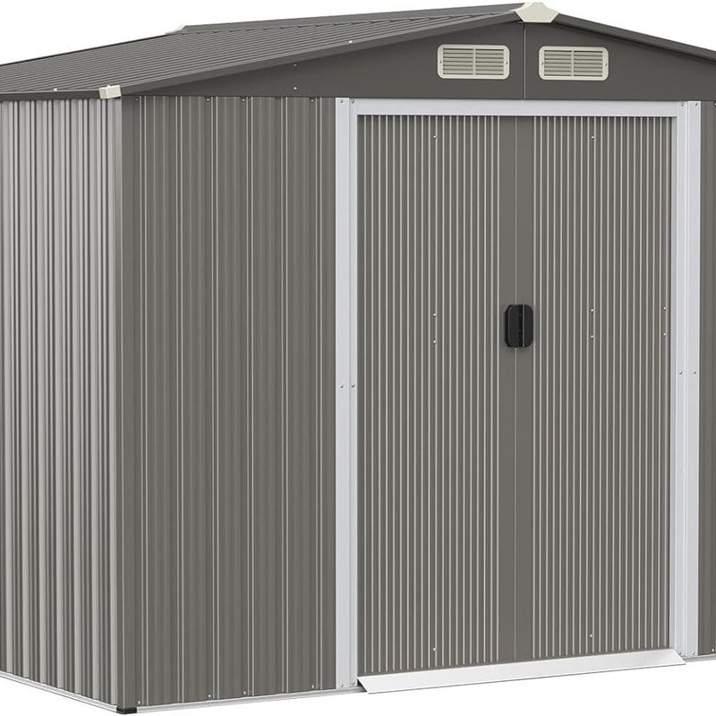 4,7 m² Schowek na Narzędzia Ogrodowe, Pomieszczenie na Narzędzia Ogrodowe z Podwójnymi Drzwiami, Schowek Ogrodowy 260 x 207 x 181 cm