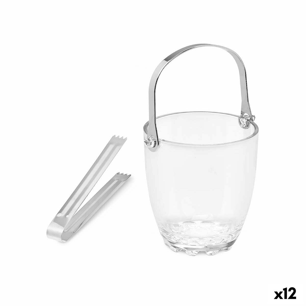 Secchiello Ghiaccio Vintage Colonna Acciaio Alessi Italia Anni 80