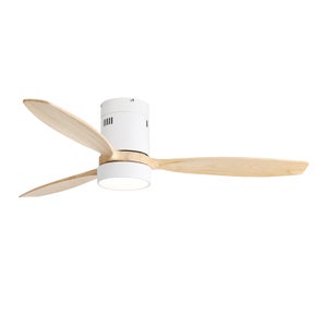 BEPER P206VEN640 Ventilateur Plafond Avec Lumière LED 40W - Télécommande, 3 Vitesses, Blanc