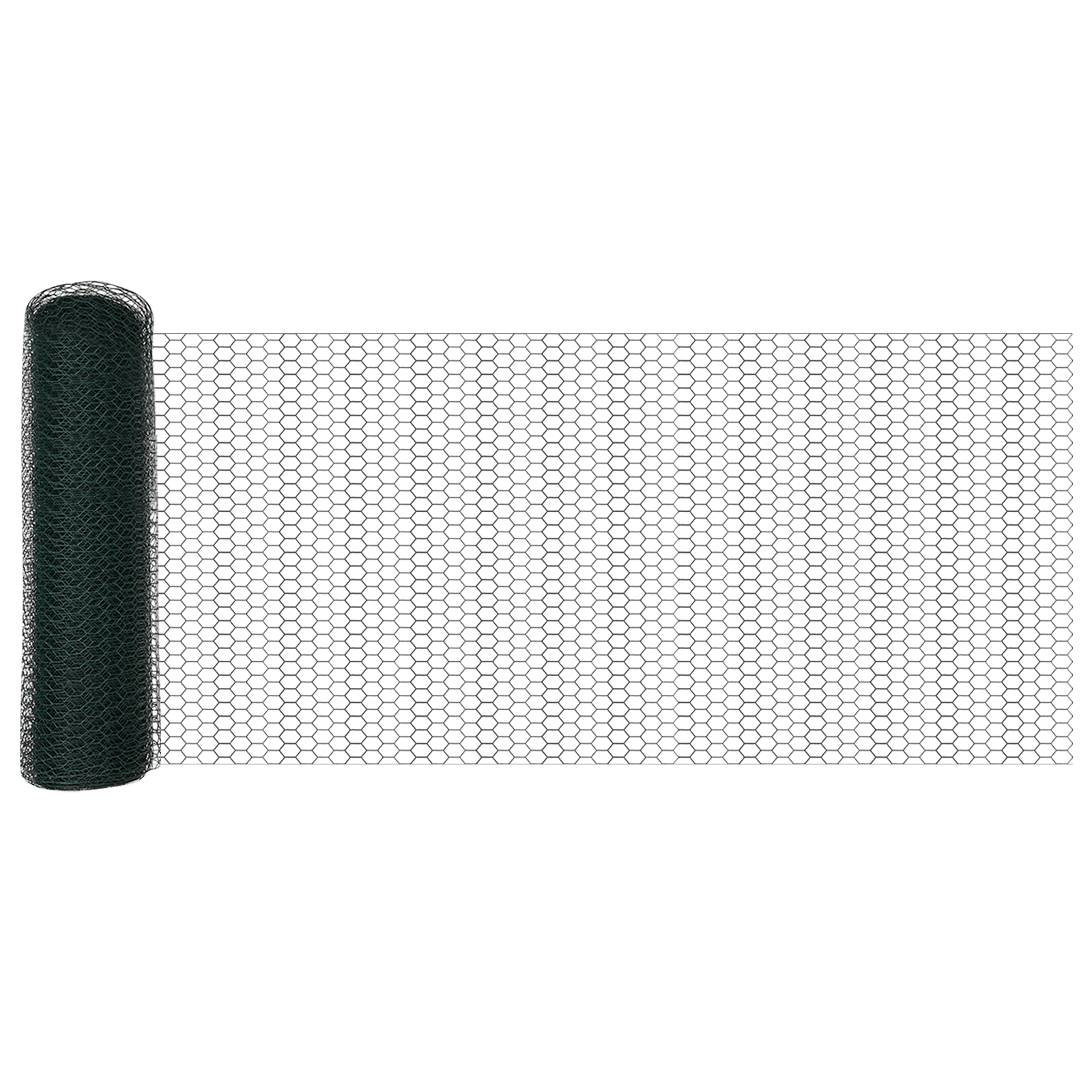 Ogrodzenie heksagonalne Zielony 0,6 x 10 m PVC vidaXL