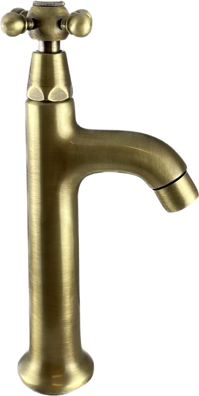PB Classic Robinet mural avec manette à croisillon eau froide Chromé 1208855592 PB Classic Robinet mural avec manette à croisillon eau froide Chromé 1208855592