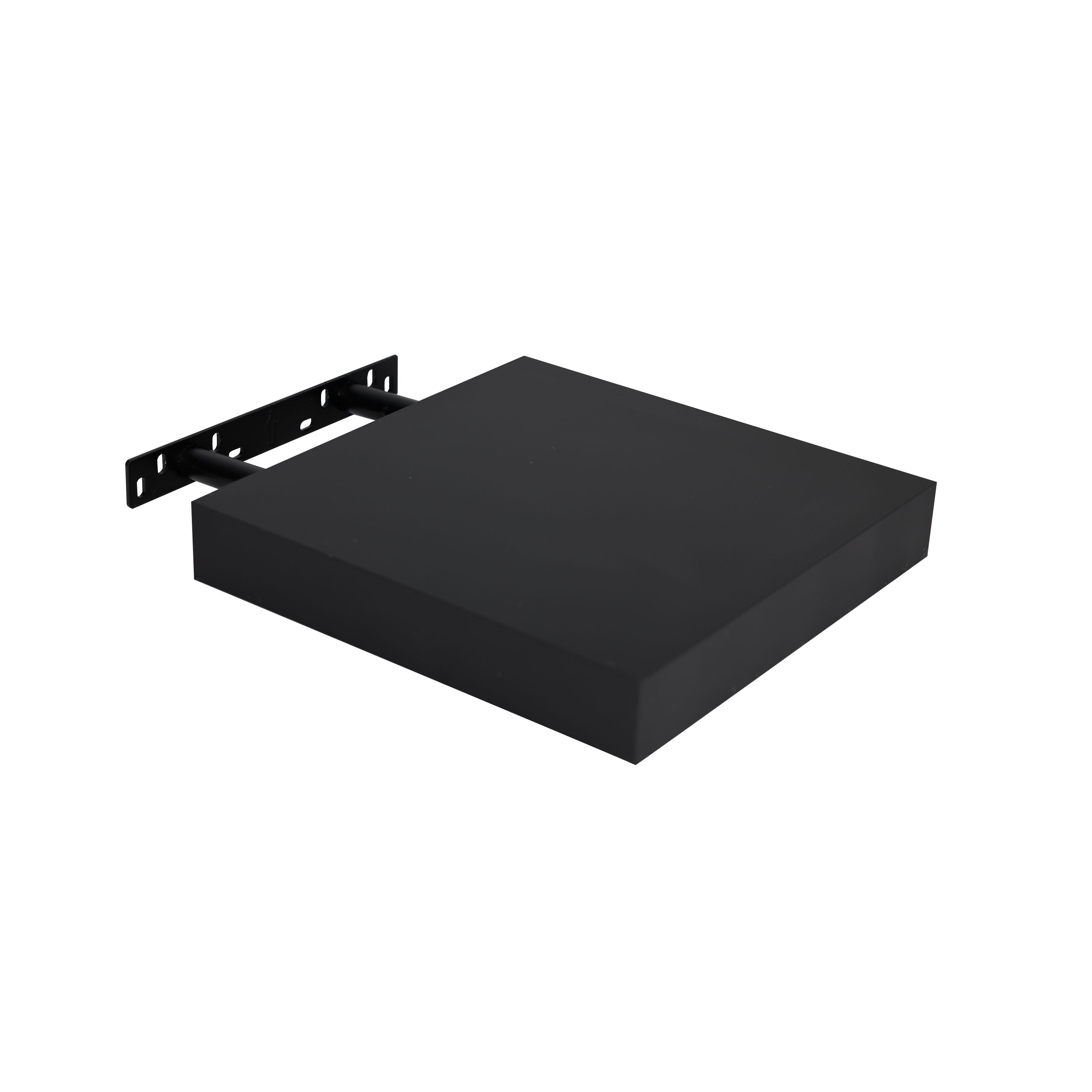 Kit cabecero - Revestimiento de pared palillería de 150x260 cm y 2 estantes negros 23,5 x 23,5 cm - 3