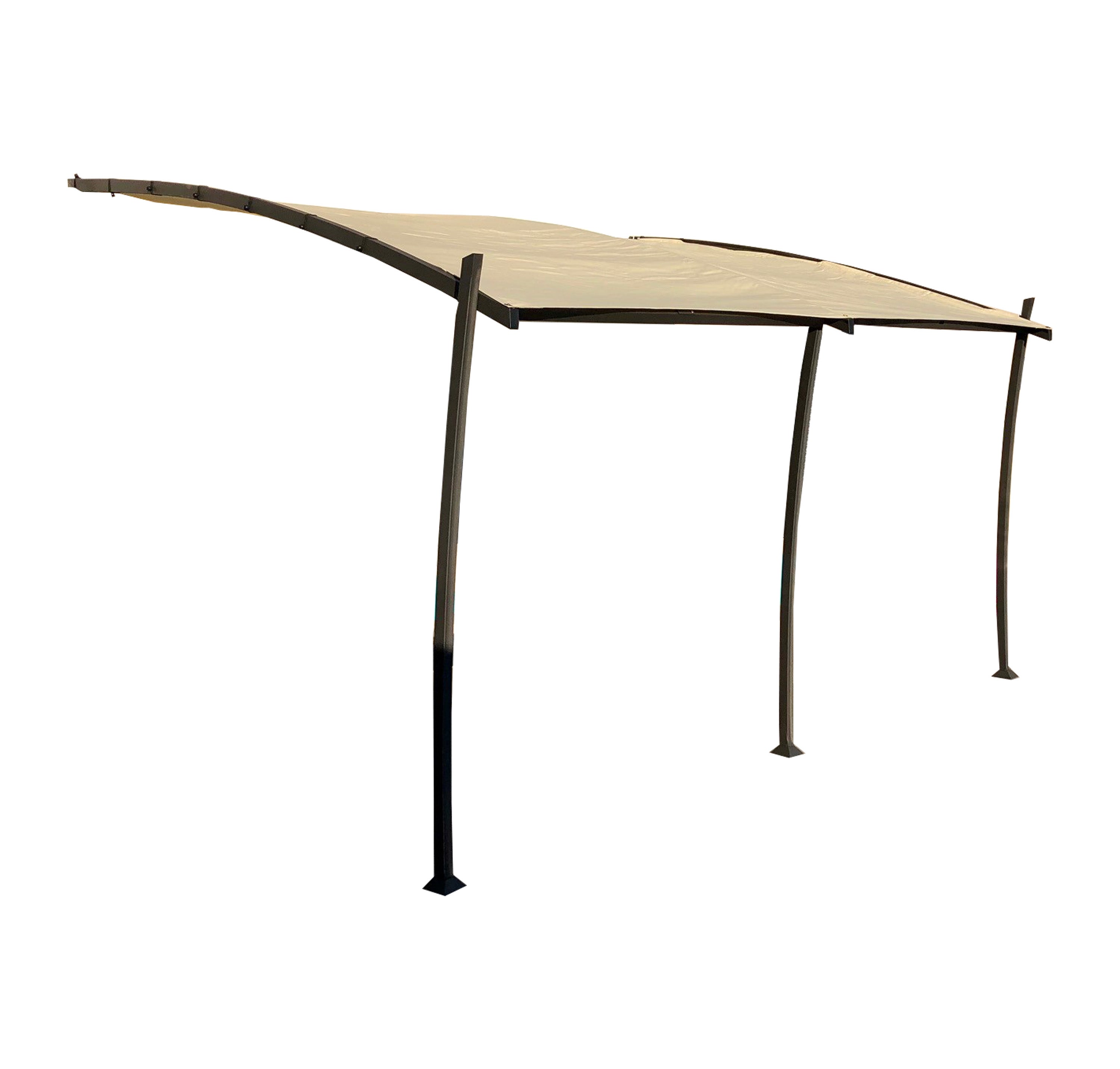 Pergola adossée Anthracite en Aluminium 14 m² - 2