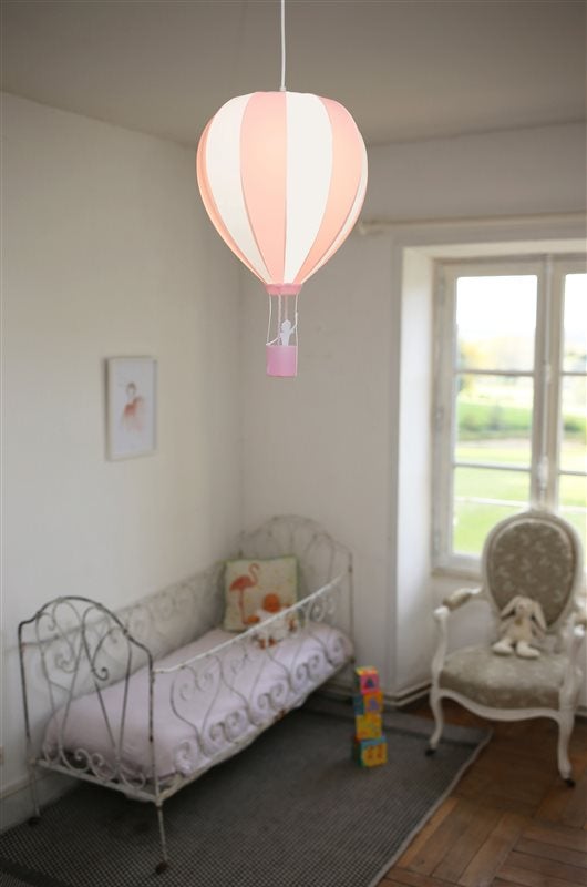 Lampe suspension enfant MONTGOLFIERE - R&M Coudert - rose - 4