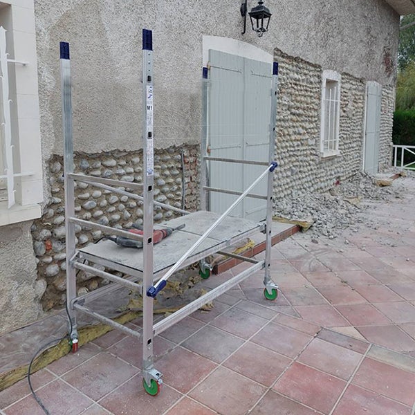 Echafaudage roulant alu - Hauteur de travail maximale de 3.00m. - AL205 - 6