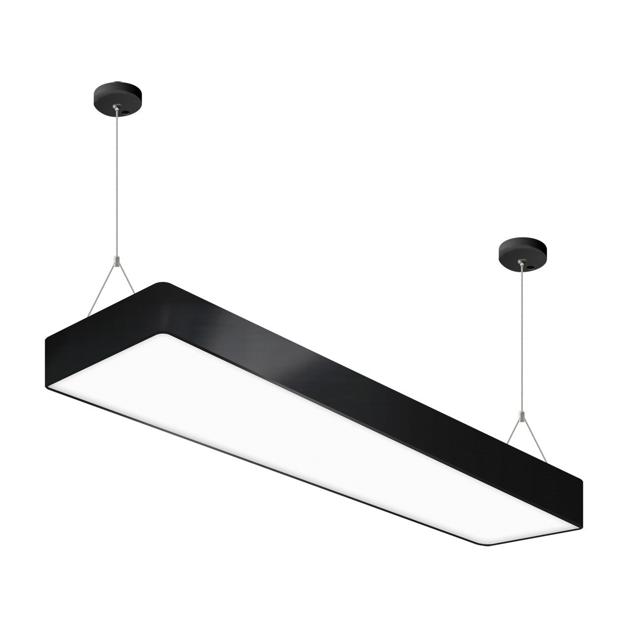 Lampa wisząca FLARA LED 24W Neutralna biel 1620lm czarno-biała wym: 6,1 x 60 x 19,8 cm Struhm