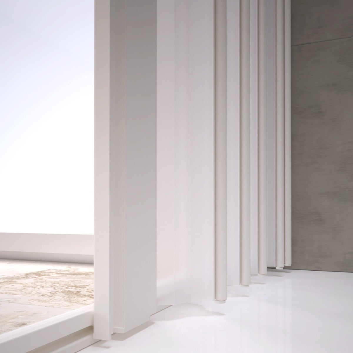 Paroi Pare-Baignoire 170-140 CM en Pvc mod. Nova Kit Vasca avec ouverture latérale - 7