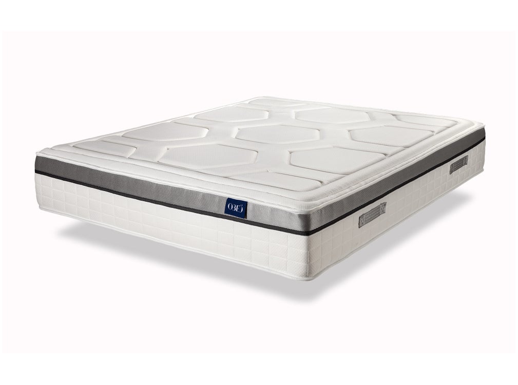 OBED - MEMORY PERFECT SPRING Matelas à mémoire de forme - Blanc / Gris ...