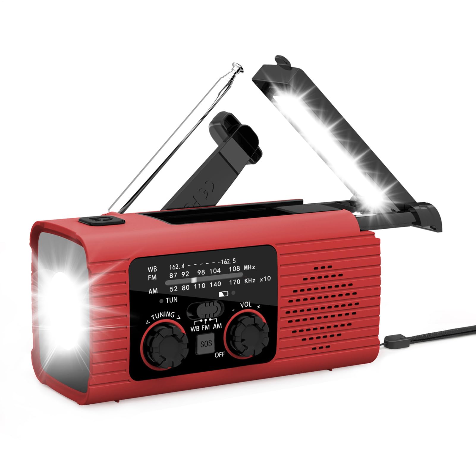 Lampe Torche Radio AM/FM Wilson Sports - Jaune, Pratique Et Polyvalente
