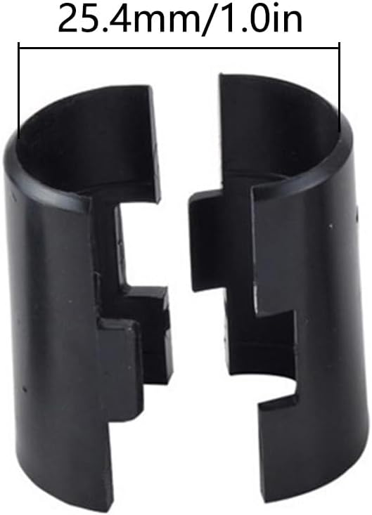 Lot de 8 noir paires de clips en fil métallique de 2,5 cm pour étagères de poteau de 25.4 mm, manchons d'étagère en fil plastique, clips - 2