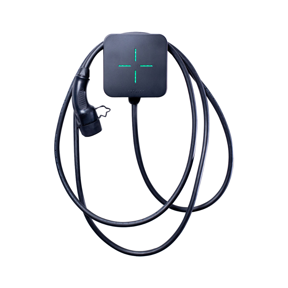 Borne De Recharge Intelligente LEKTRI·CO One Safe Wi-FI - 7,4 KW, Câble Type 2 5m, IP55, Appli Mobile - 3