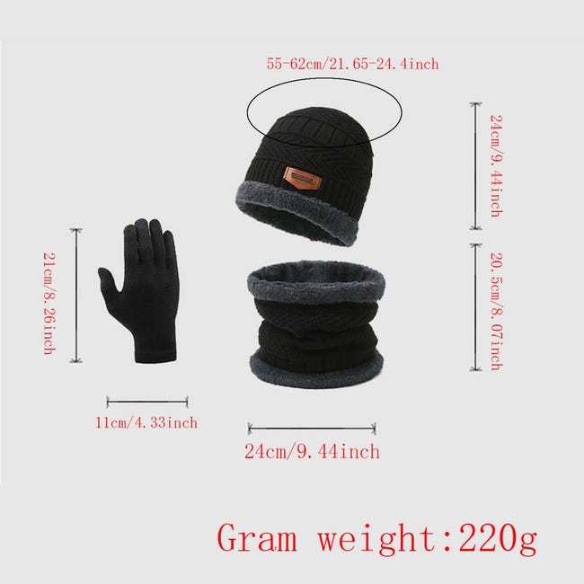 1 pezzo lavorato a maglia ispessito con pile sciarpa monopezzo maschera 1 pezzo lavorato a maglia ispessito con pile sciarpa monopezzo maschera