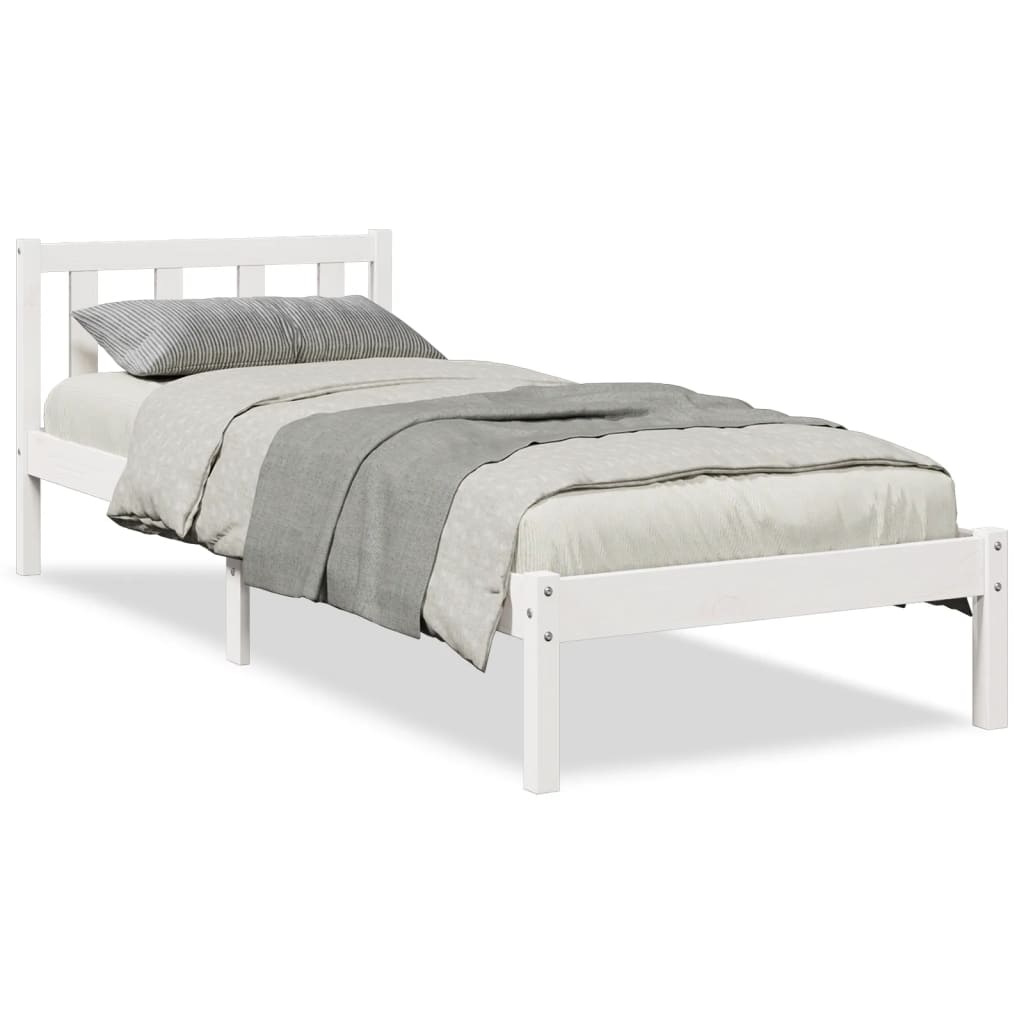 Łóżko Drewniane Rama Łóżka Sofa Brązowe Do Sypialni Pokoju 80x220 cm