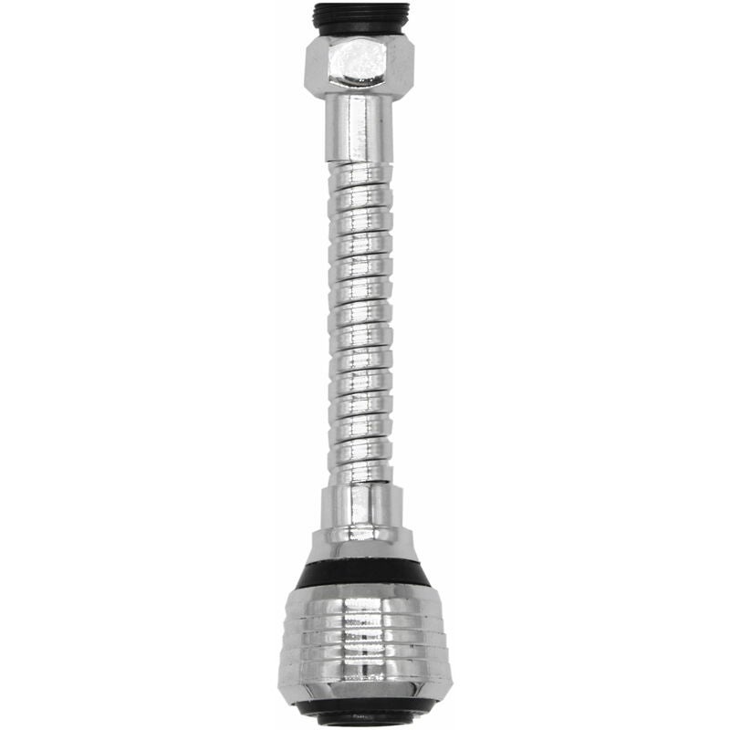Przedłużka do kranu 15,5 cm - Perlator M22/M24 z regulatorem strumienia, elastyczny wężyk