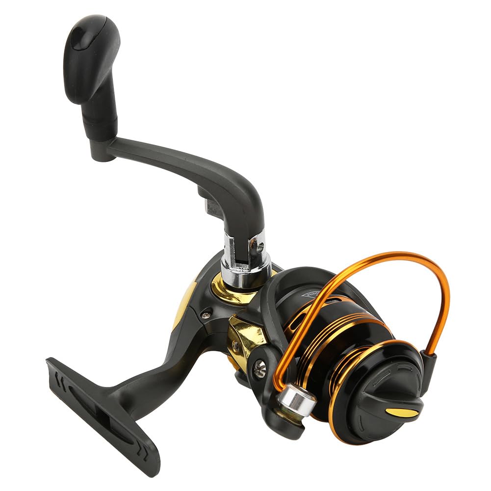 Ruota per colata ad alta velocità con mulinello da pesca in metallo con esca per pesci con impugnatura in gomma (JS7000) - 3