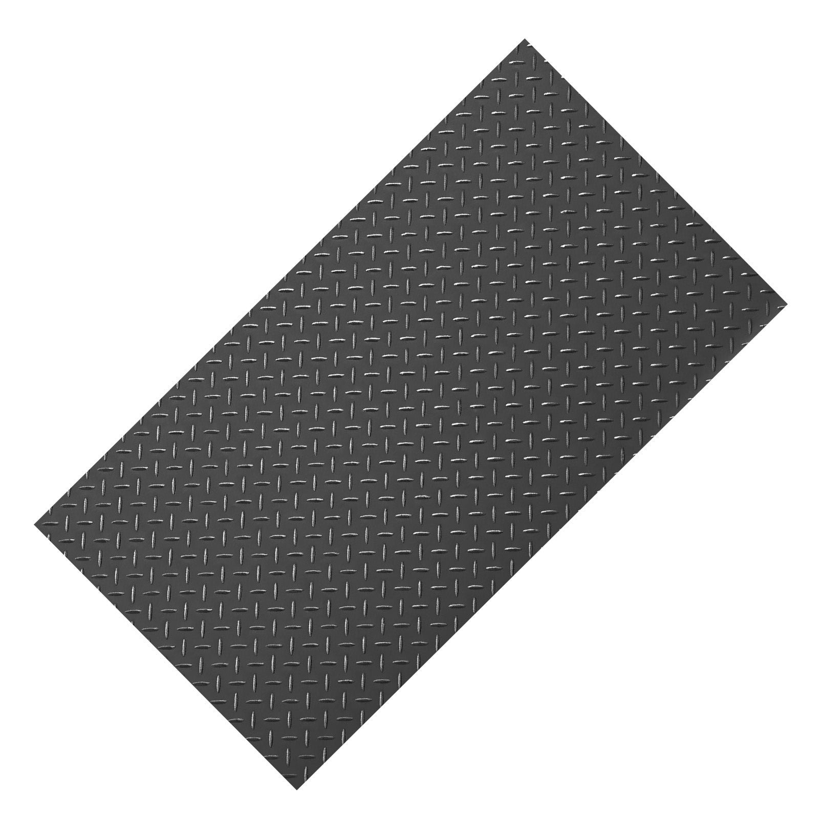 Alfombra de garaje succebuy de 1,2 x 3,05 m, con revestimiento de pvc antideslizante de 2,2 mm de grosor y diseño texturizado, color negro.