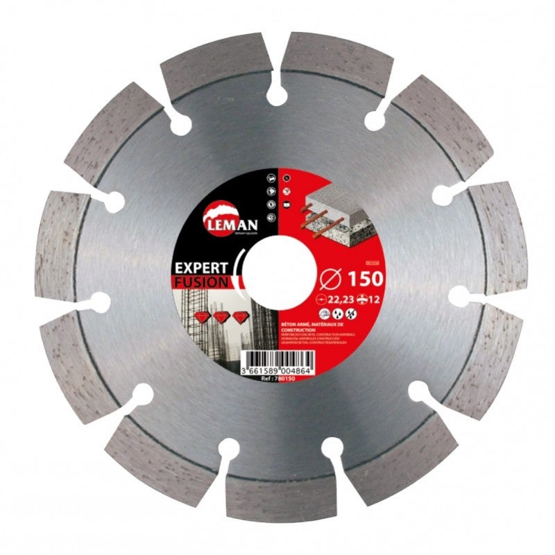 Disque Diamant à Rainurer 125 X 22,23 Mm – Segments Hauteur 12 Mm