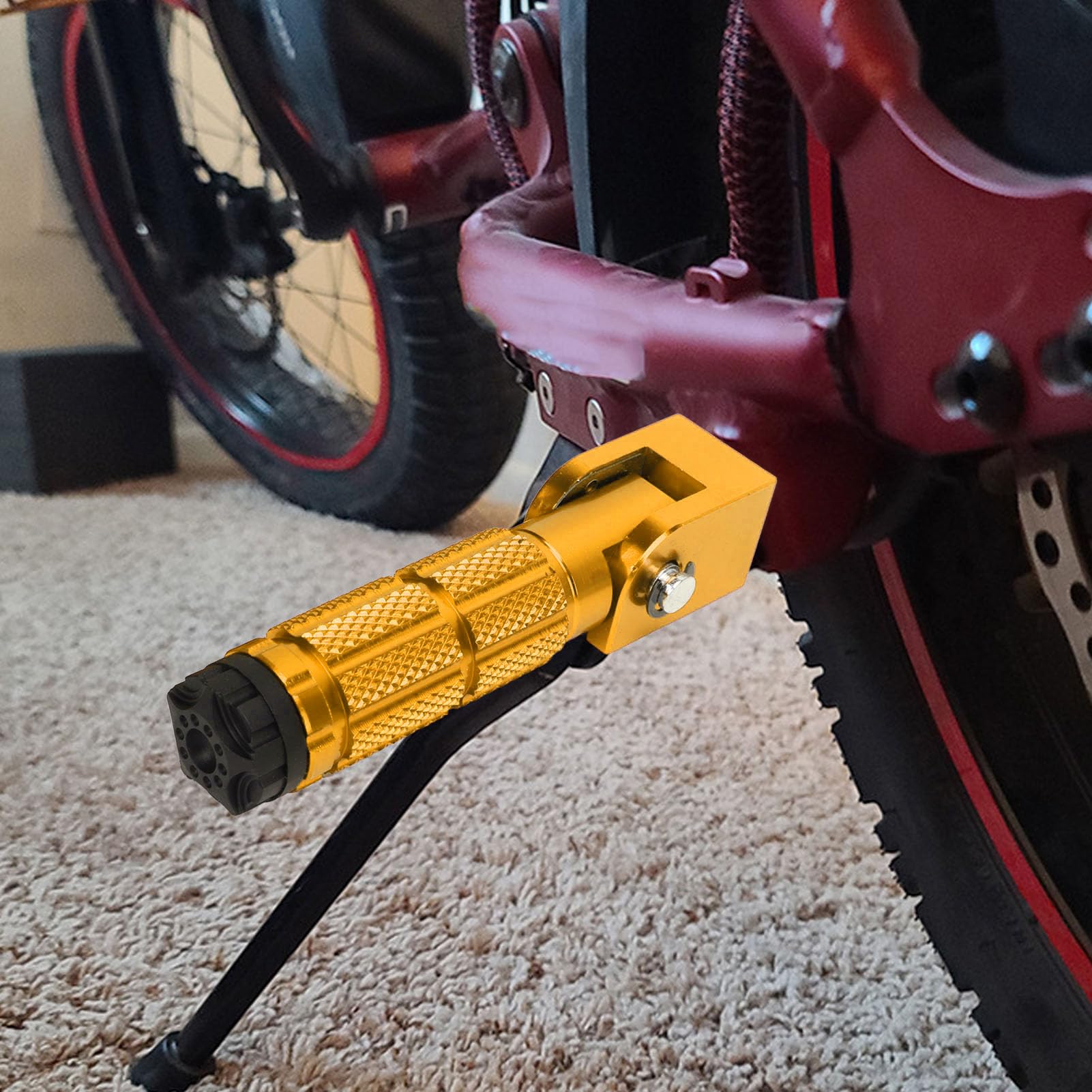 Lot de repose-pieds pliables pour moto M8 antidérapants en