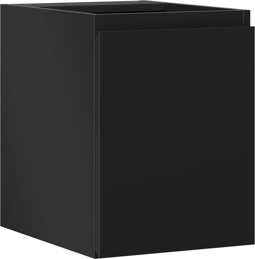 Mexen Orio szafka łazienkowa podumywalkowa 35 cm, 1 drzwi, czarna mat - 91A11-03547-1-BF71