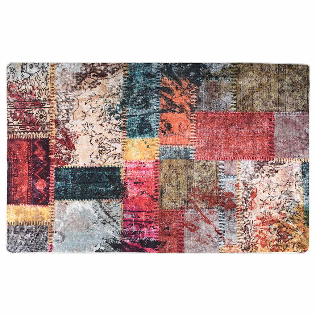 Alfombra patchwork lavable multicolor 160 × 230 cm - 2