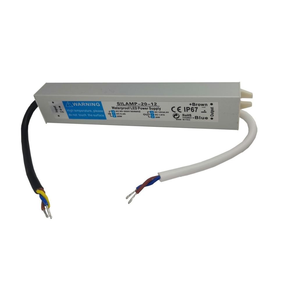 Transformateur 220V 12V IP67 20W DC 1.67A - SILAMP - 3