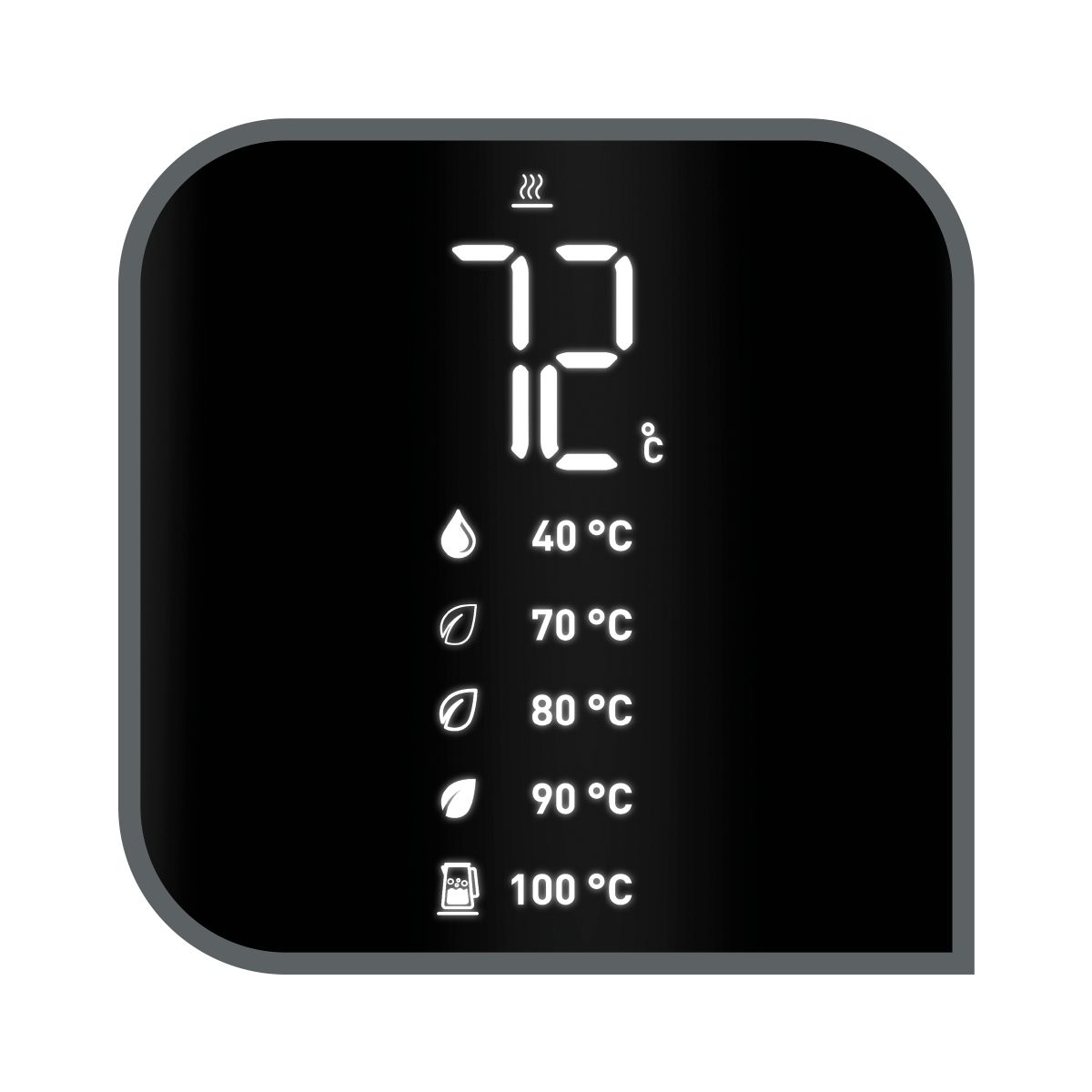 Bouilloire à température réglable TEFAL KO854830 Smart'n light 1L - 2