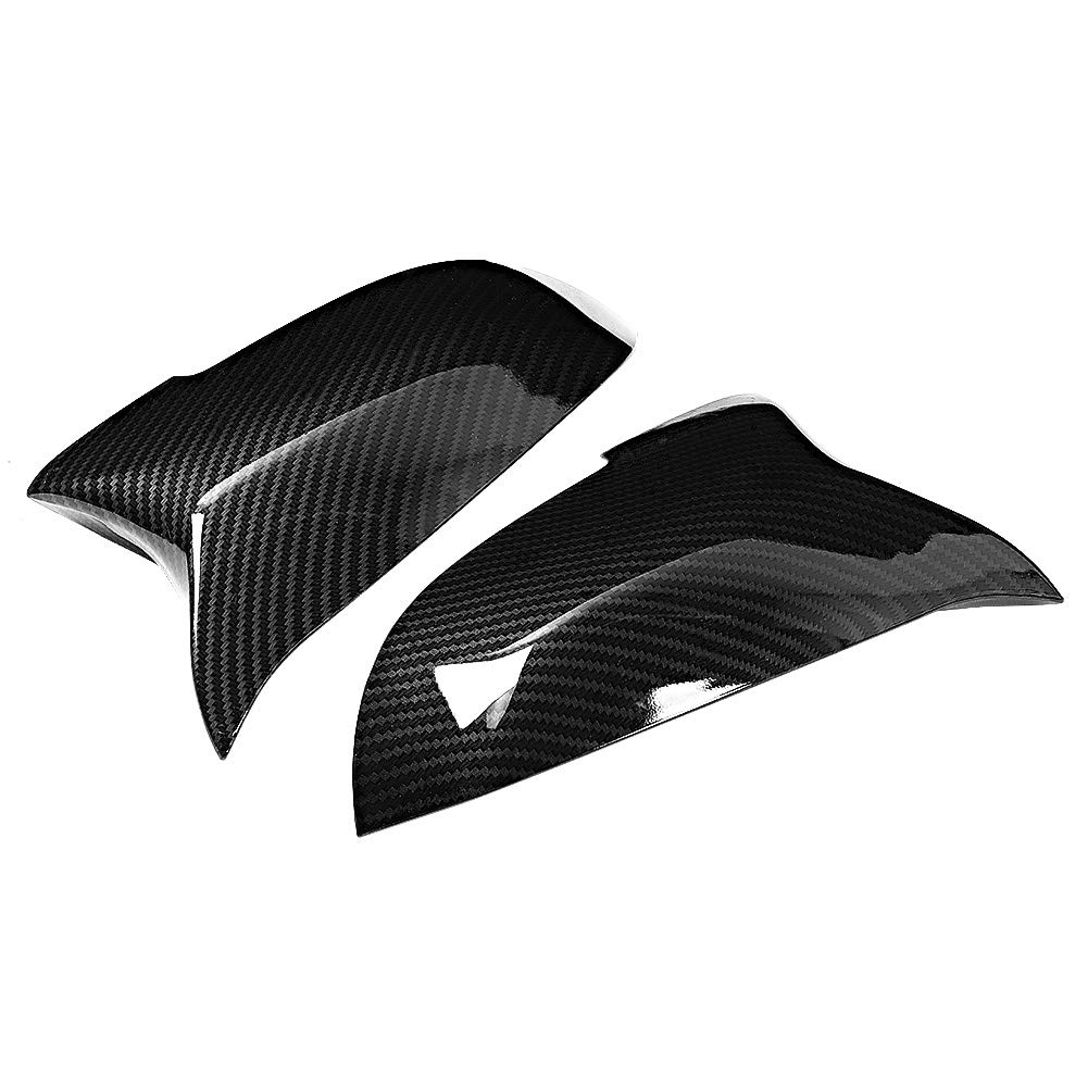 Copertura specchietto retrovisore in fibra di carbonio, accessorio in stile fibra di carbonio adatto per Serie 5 F10 F11 2014-2016 - 4