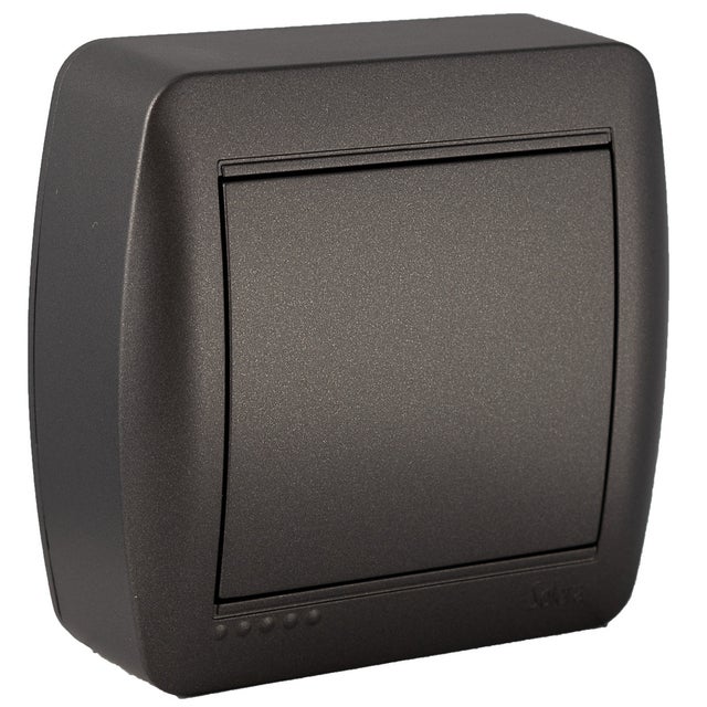 Boîte de jonction dérivation en saillie - Noir graphite - Solera
