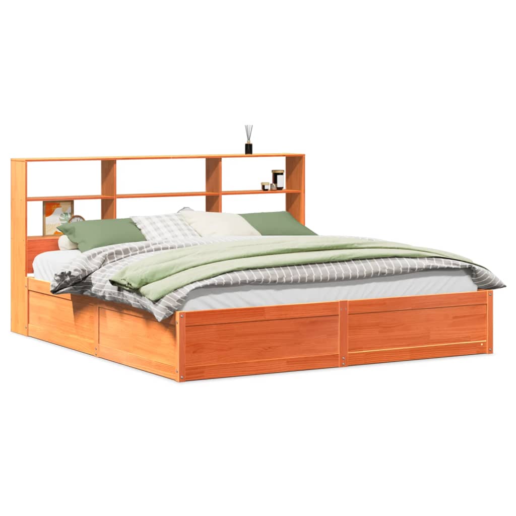 Letto Matrimoniale Con Contenitore, Testiera Con Lampada Da Lettura Beige 160x200cm