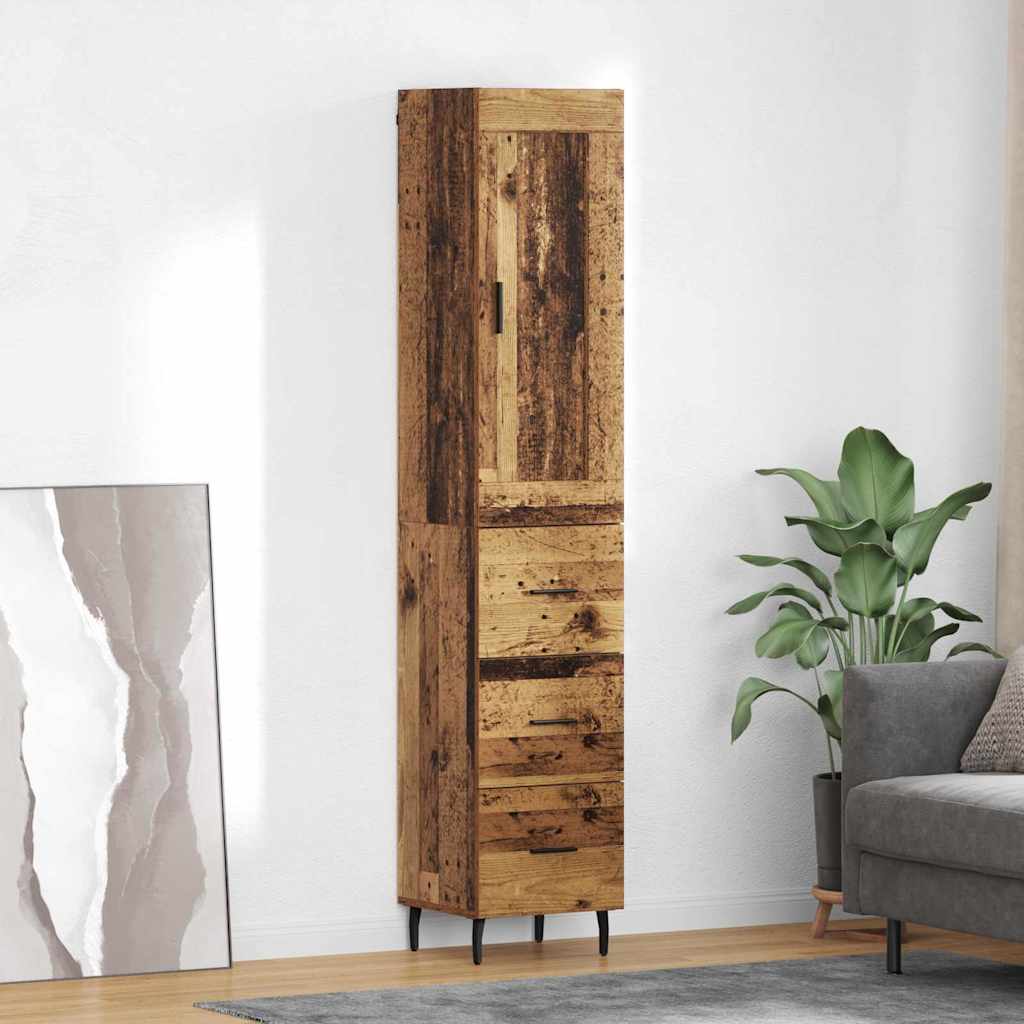 Haut Armoire Bois Ancien 34,5 x 34 x 180 cm Bois d'ingénierie | Leroy ...