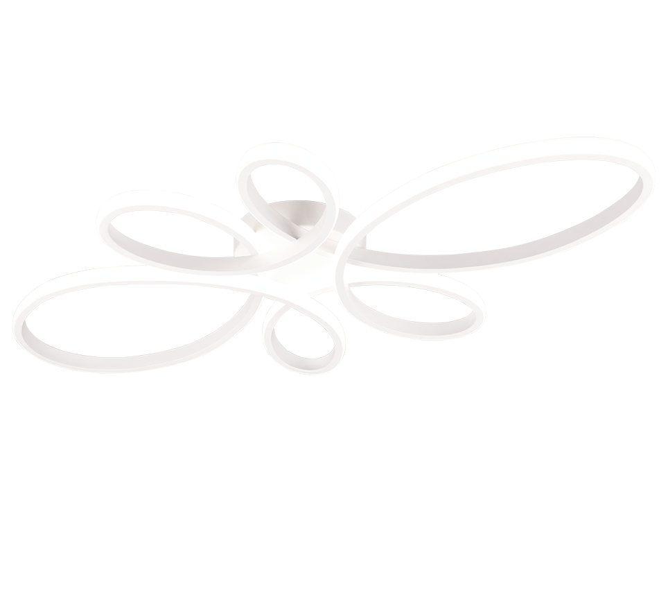 Lampa sufitowa wisząca Fly biała LED 32W 4000K 3900lm nowoczesna wym: 7 x 83 x 45 cm metal Trio