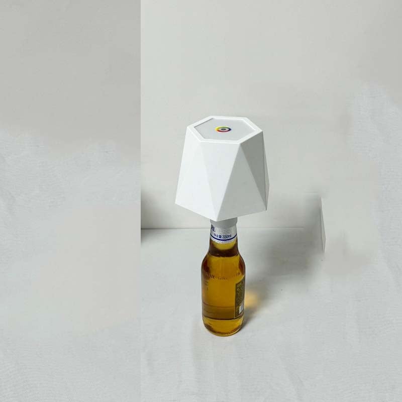 Dotykowa lampa stołowa LED RGB, zestaw 1 lamp, lampy stołowe ze ściemniaczem 3 kolory, lampka dekoracyjna do butelki wina (biała)