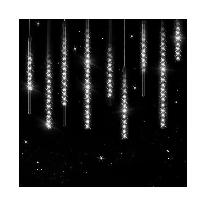 Lampki LED m LED efekt deszczu meteorytów krople diamentów sople lodu IP do użytku wewnątrz i na zewnątrz na Boże Narodzenie model do wyboru Biały